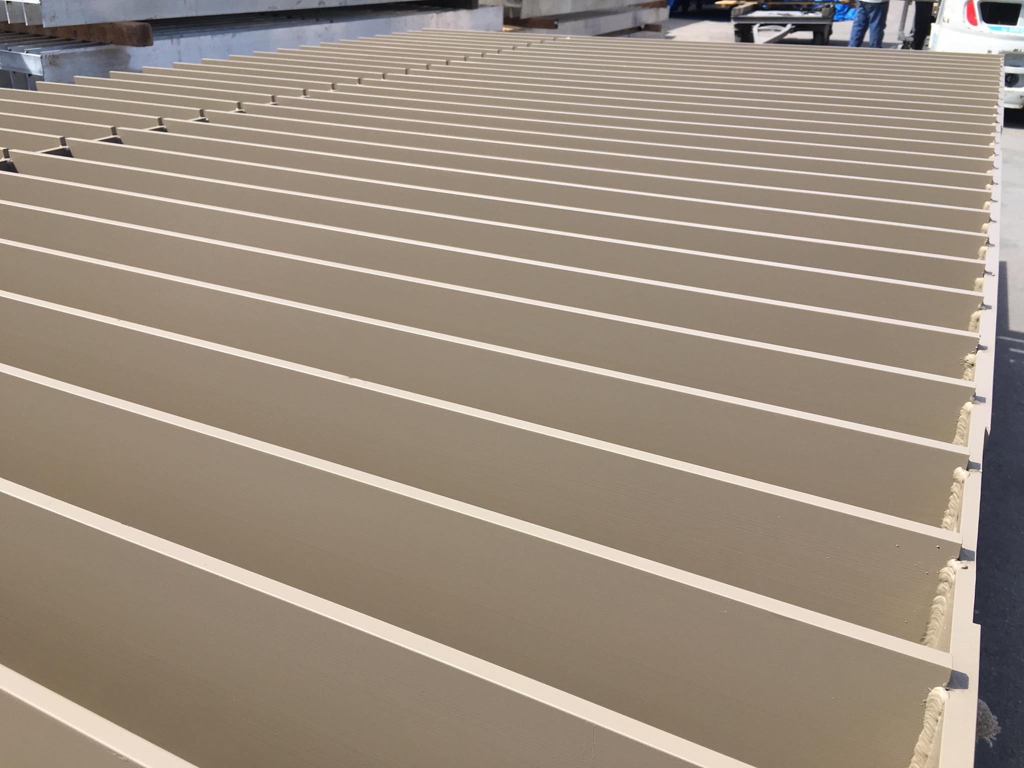 Awning after light grey