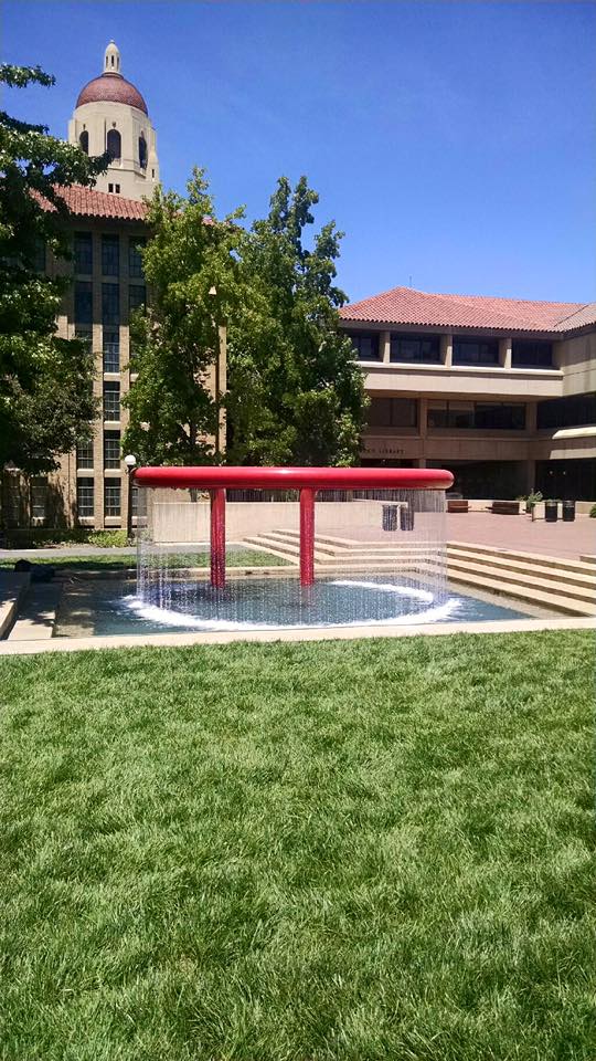 Shumway Fountain after at Stanford University